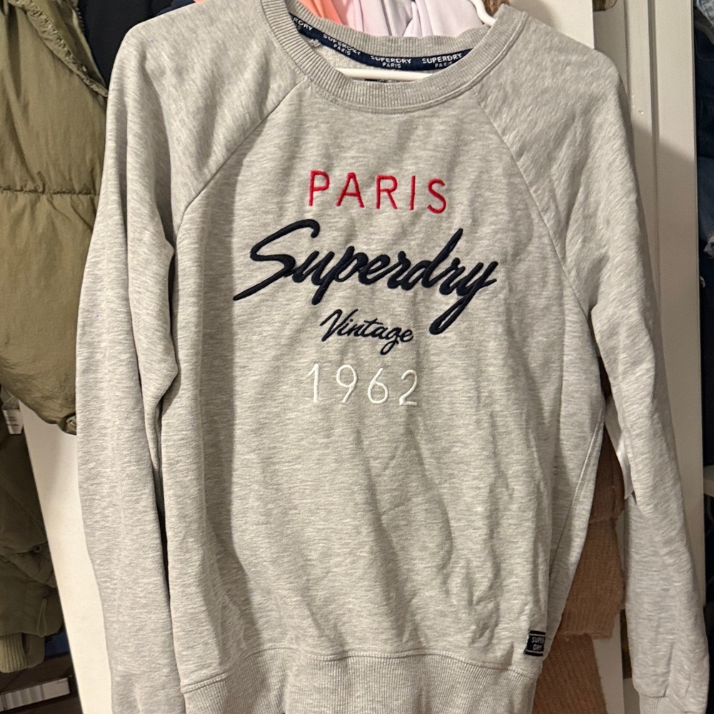 Superdry Light Gray Paris Sweatshirt